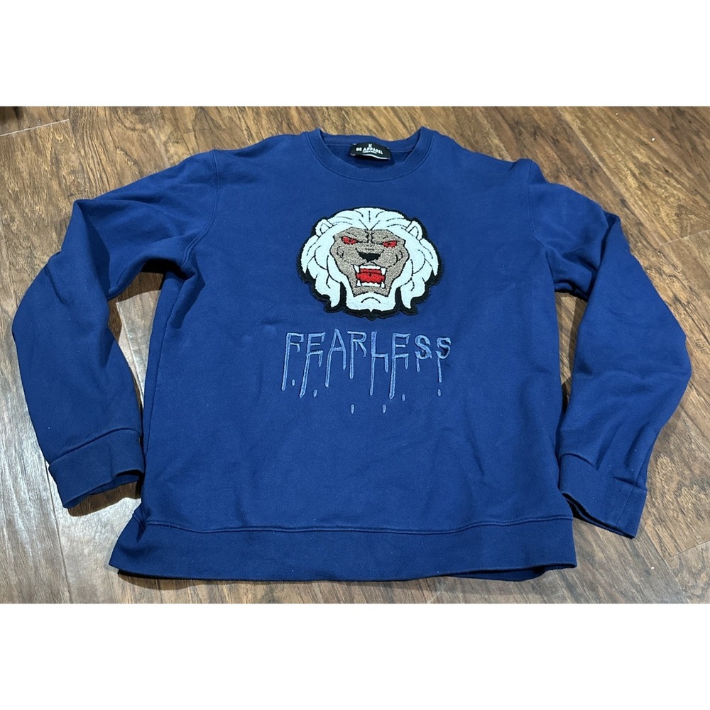Be Apparel Lion Stitch - Fearless Sweatshirt Size Large Rera